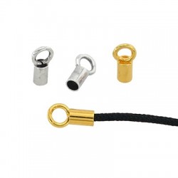 Brass Clasp Tube 2x3mm (Ø1.6mm)