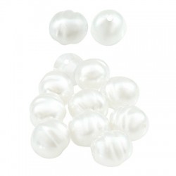 Perle ABS Ovale 15 x 13 mm Ø 2 mm
