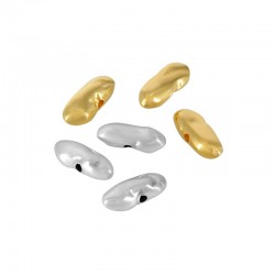 Zamak Bead Chips Irregular 17x7mm (Ø1.9mm)