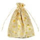 Christmas Pouch Bag with Stars 17x23cm