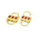 Chiusura a Lucchetto con Zirconi 23x14mm