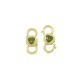 Chiusura in Ottone con Zirconi 19x8mm