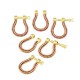 Zircon Brass Screw Clasp 17x21mm