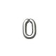 Anello di Catena Ovale Aperto in Argentone CCB 10x15mm