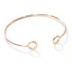 Braccialeto Aggiustabile in Metallo Ottone con Cerchi 61mm
