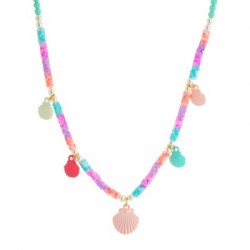 Charm Coquillage en Zamak Peint 10 x 13 mm