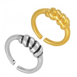 Bague en Laiton Coulé Spirale 23 x 6 mm