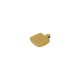 Ciondolo Quadrato in Acciaio Inossidabile 304 con Cristallo blu 6 mm