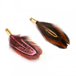 Feather Pheasant with Cap ~40mm