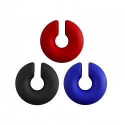 Acrylic Ear Cuff Hoop Rubber Effect 29mm/10mm