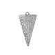 Ciondolo in Ottone Triangolare con Spirali 14X25 mm