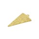Breloque en Laiton Triangle avec Spirales 14 x 25 mm