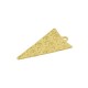 Breloque en Laiton Triangle avec Spirales 14 x 25 mm