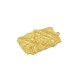 Brass Pendant Tag Rectangular Hammered 22x32mm