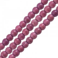 Howlite Bead Round Purple 4mm (~Ø1.2mm) (~100pcs)