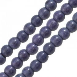 Howlite Bead Round Dark Blue 10mm (Ø1.6mm) (~38pcs)