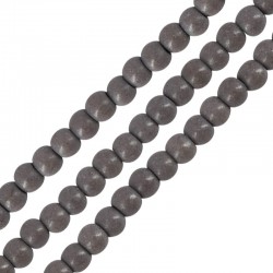 Howlite Bead Round Grey 3mm (Ø~0.5mm) (~130pcs)
