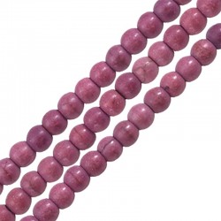 Howlite Bead Round Dark Purple 3mm (Ø~0.5mm) (~130pcs)
