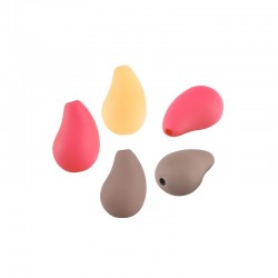 Acrylic Slider Teardrop with Rubber Effect 11x16mm