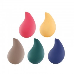 Acrylic Pendant Teardrop with Rubber Effect 16x24mm