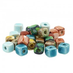 Ceramic Slider Cube w/ Enamel 6.5mm (Ø2.1mm)