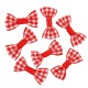 Knot Ribbon Fabric Plaid ~29x16mm