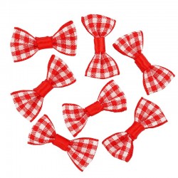 Knot Ribbon Fabric Plaid (~29x16mm)