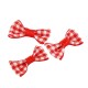 Knot Ribbon Fabric Plaid ~29x16mm
