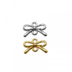 Zamak Connector Bow Knot 13x9mm