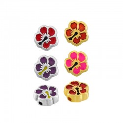 Zamak Slider Flower w/ Enamel 8.8mm (Ø1.3mm)