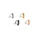 Clips d'Oreilles en Métal/Laiton 8x12mm