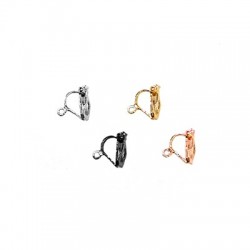 Orecchino a Clip in Metallo Ottone 8x12mm