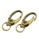 Zamak Swivel Lobster Clasp 10x37mm