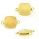 Pendant Stone Square with 2 Loops Connector 16mm