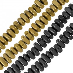 Αιματίτης Χάντρα Τσιπς 5-6mm/3.5mm (Ø1.4mm) (~118τμχ)