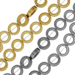 Αιματίτης Στρογγυλό Περαστό 10mm (Ø1.1mm) (~41τμχ)