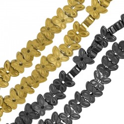 Αιματίτης Χάντρα Πεταλούδα 6x5mm (Ø1mm) (~87τμχ)