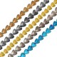 Hematite Slider Heart 6mm (Ø1mm) (70pcs) (40cm)