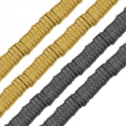 Αιματίτης Χάντρα Ροδέλα 5mm/1mm (Ø2mm) (~345τμχ)