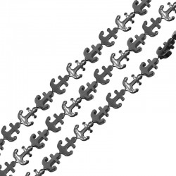 Αιματίτης Άγκυρα Περαστή 10x13mm/3.2mm (Ø1mm)
