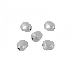 Acrylic Bead Oval Irregular 10x12mm (Ø~1.7mm)