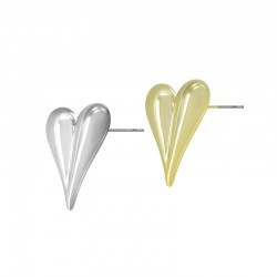 Acrylic Earring Heart 20x25mm