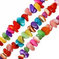 Shell Bead Irregular 6-8mm (Ø~0.3mm) (~96pcs)