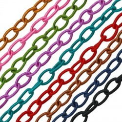 Fabric Oval Chain 8x12mm (80cm)
