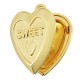Ciondolo a Cuore in Ottone Sweet Apribile 19 mm
