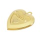 Brass Charm Heart “Sweet” Openable 19mm