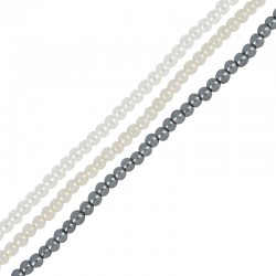 Γυάλινη Πέρλα Χάντρα Στρογγυλή 4mm (~111τμχ)Ø1mm