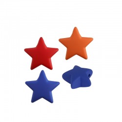 Acrylic Charm Star w/ Rubber Effect 23mm
