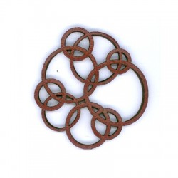 Leather Filigree Rings 45mm