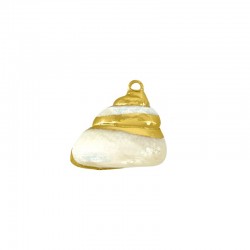 Sea Shell Pendant Plated (~23x18mm)